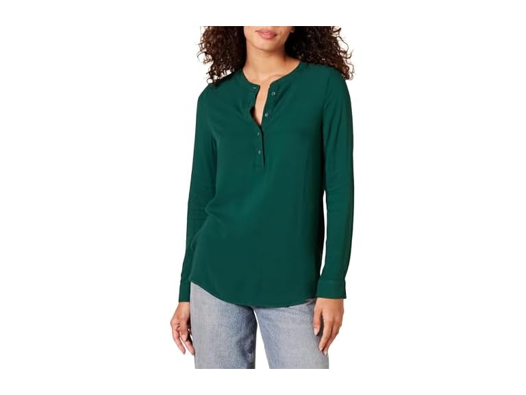 Amazon Essentials Womens Long Sleeve Woven Blouse