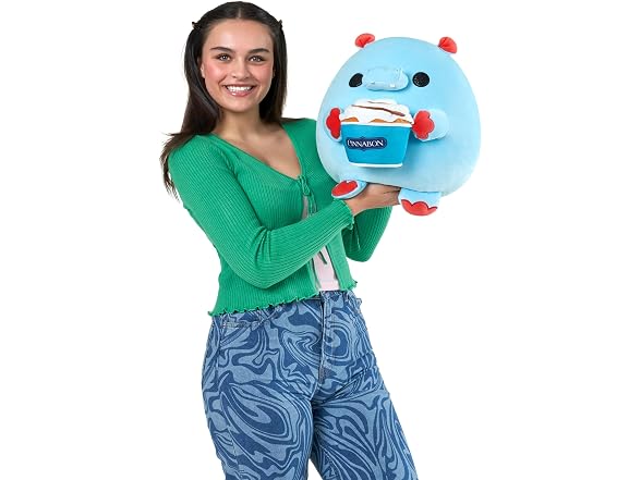 Snackles Cinnabon Hippo Super Sized 14 inch Plush