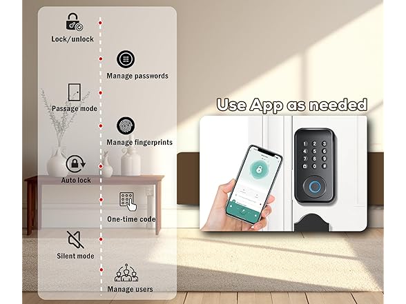 chautday Keyless Entry Door Lock | APP Available