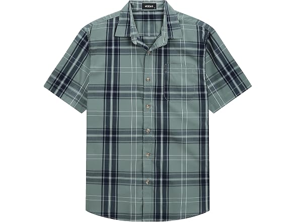Mcedar Men (M) Slim Button Down Shirts Short Shirt