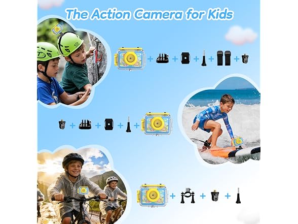 GKTZ Kids Underwater Waterproof Camera