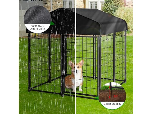 PawGiant Dog Kennel Outdoor with Roof