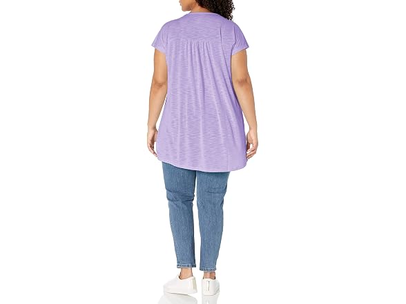Just MY Size Women (1X) Crochet Bib Tunic Shirt