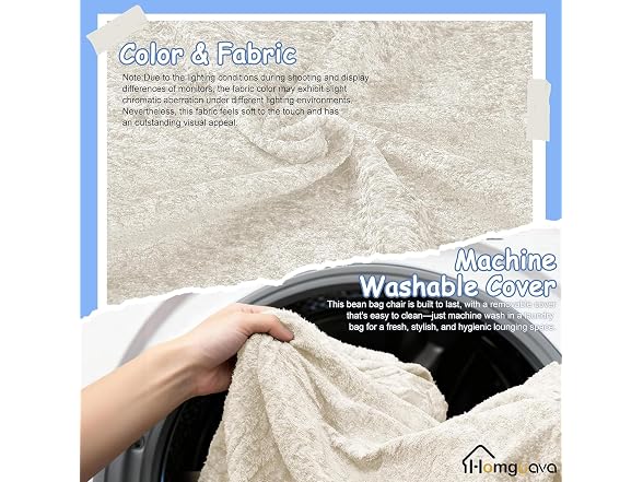 Bean Bag Chair with Memory Foam Fill