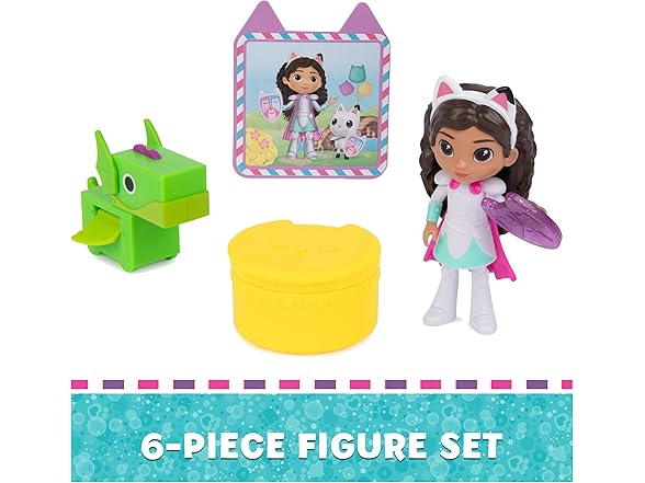 Gabby's Dollhouse, Knight Gabby Toy Figure Set
