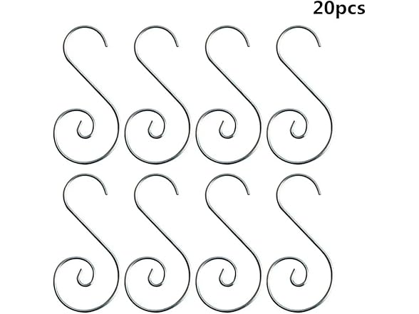 Generic 160 Pcs Metal S Hooks