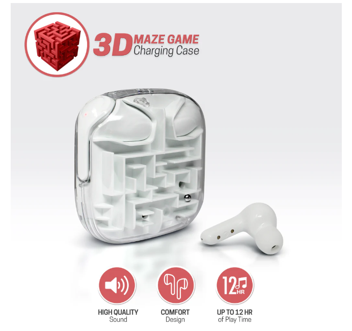 Tech Theory Labyrinth Earbuds w/ 3D Maze Case - Gallery 6