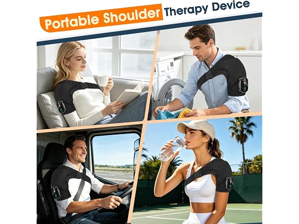 DeMoce Shoulder Heat Massager, Black