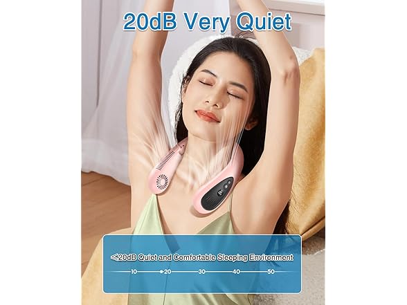 GAITIR  Neck Air Conditioner- Pink