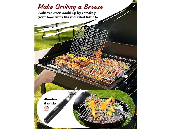 PitInnov 3pc Grill & Fish Basket Set