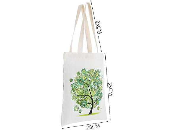 5D Diamond Painting Shopping Canvas Tote Bag