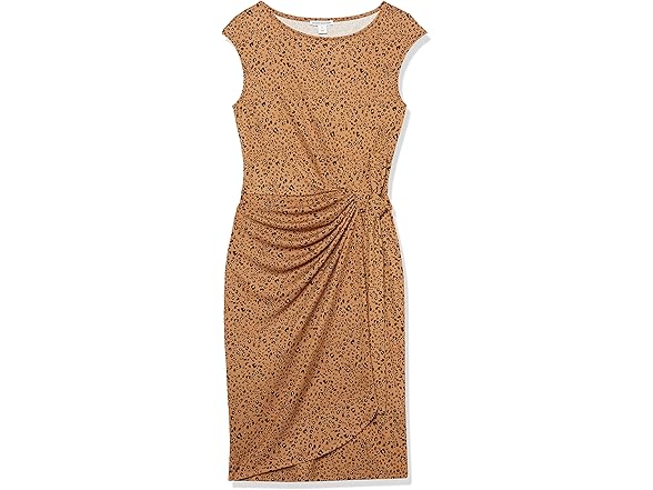 Amazon Essentials Womens Cap Sleeve Faux Wrap Dress