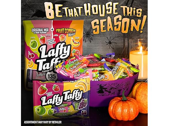 Laffy Taffy Candy, Assorted Mini Bars, 12 Ounce
