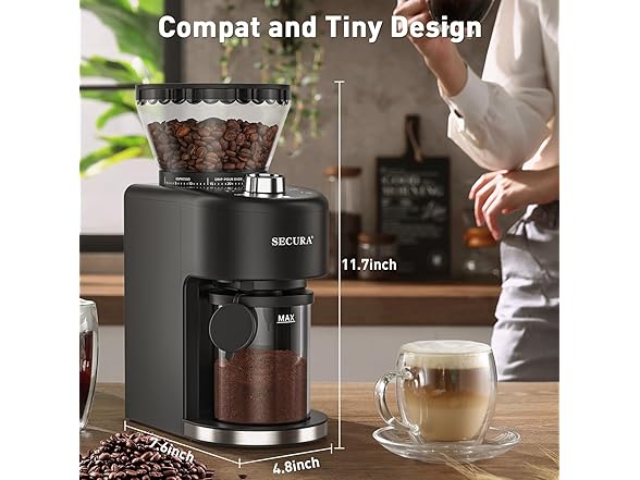 Secura Conical Burr Coffee Grinder