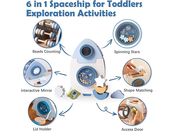 Wooden Space Toy for Baby