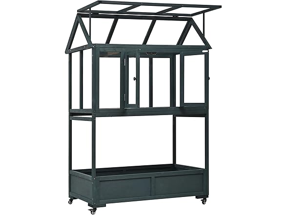 Merax Wood Portable Cold Frame Mini Greenhouse