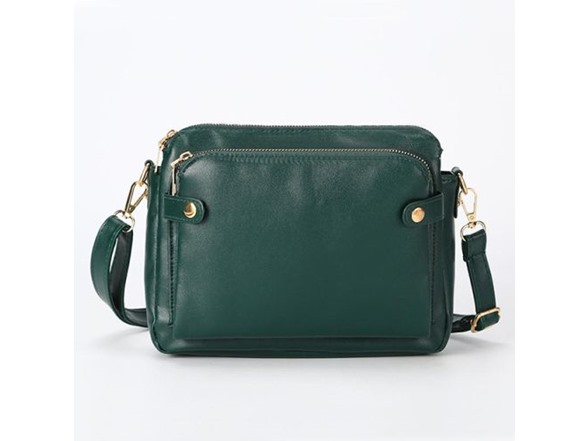 Crossbody Leather Shoulder Bag and Clutch