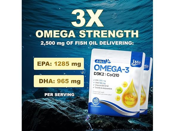 JME Omega 3 Fish Oil Supplement 2500mg