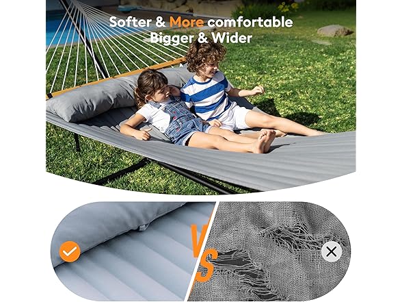 Everyfun Double Hammock with Spreader Bar