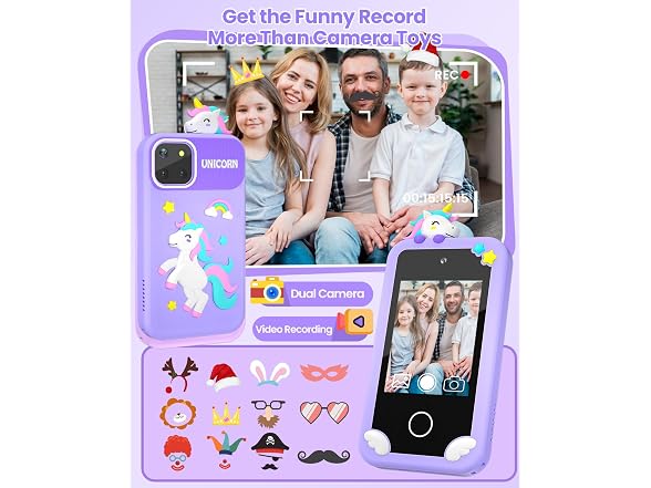 MOREXIMI Kids Smart Phone Toy 2.8in