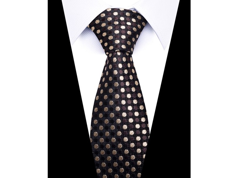 Infinite Basics Formal Men’s Necktie - Golden Noir