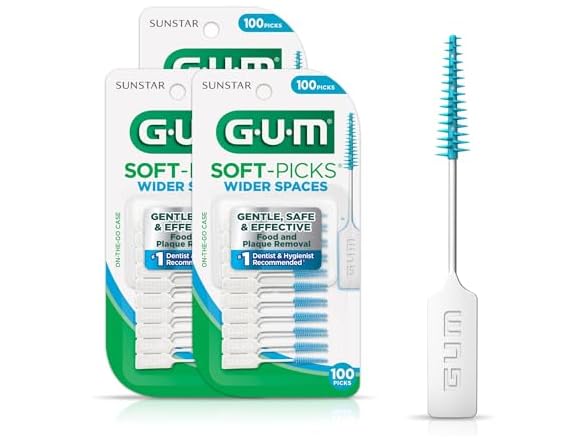 GUM Soft-Picks Wide Space 100 Count (Pack of 3)