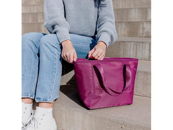 BUILT Mercer Lunch Bag, Pink Plum