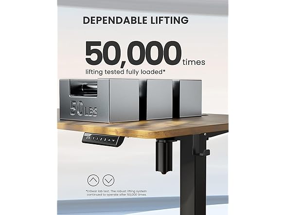 ErGear  Standing Desk, Vintage Brown