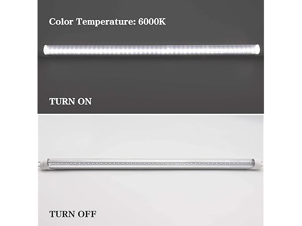 KALINA KALINA 2FT LED Tube Lights, 8W(25W Fluo