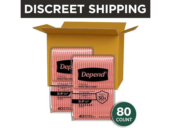 Depend | Fresh Protection Adult 80 Count