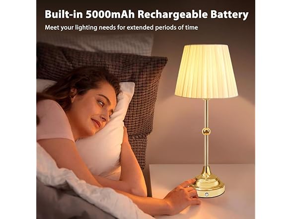 EJFOIEJ Portable LED Desk Lamp with Touch Sensor