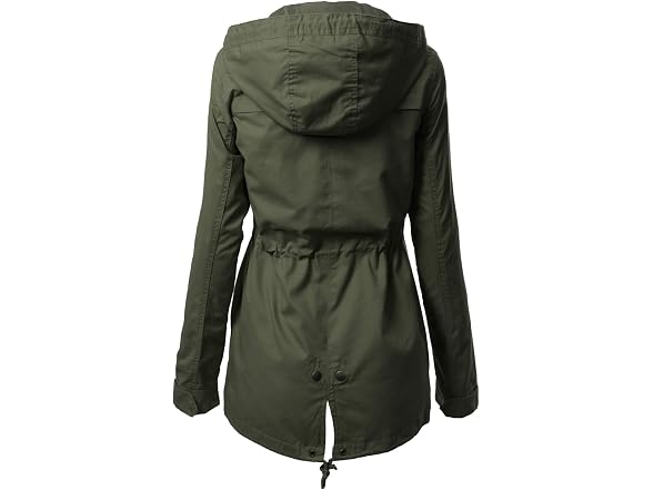Design By Olivia Women (XL) Military Anorak Hoodie