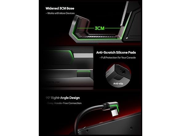 JSAUX 5-in-1 Docking Station for Steam Deck/ROG Ally X/Legion Go