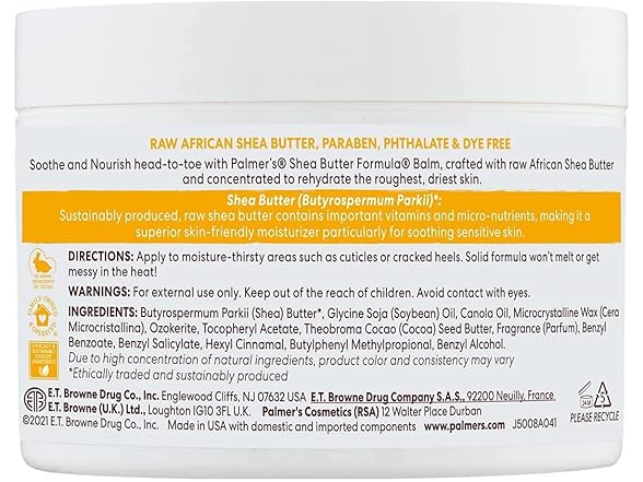 Palmer's Raw Shea Butter Formula Balm 7.25 oz