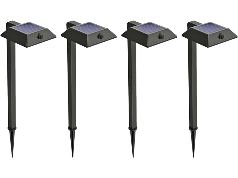 Home Zone Security ELI1576G 4-Pack Solar Path Light With L