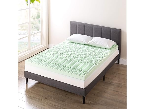 Mellow 4" 5-Zone Memory Foam Mattress Twin Topper