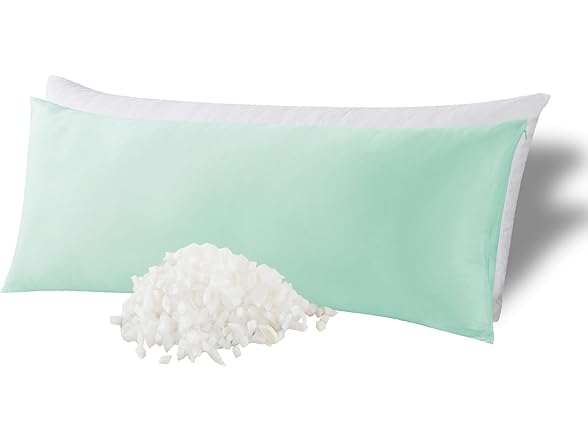 Body Pillow with Zippered Cooling Cover
