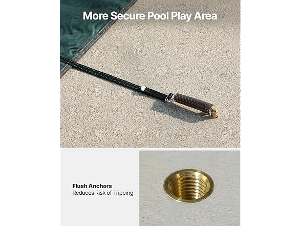 Pool Safety Cover Fits 16x30ft Rectangle