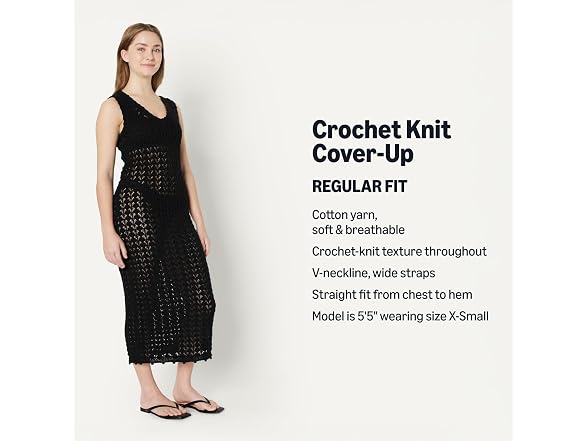 Amazon Essentials Women Regular-fit Crochet Dress