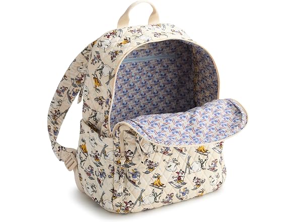Vera Bradley Bancroft Backpack, Downhill Skiing Mickey and Friends