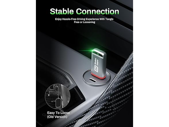 YUQUYI 2-in-1 Wireless CarPlay Adapter