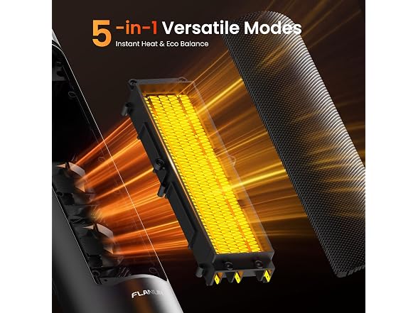 FLANUR Space Heater Black 24 Inch
