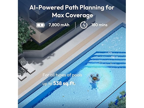 BUBLUE F10 Robotic Surface Skimmer | 538 sq.ft.