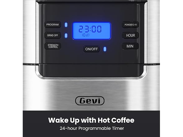 Gevi 10-Cup Coffee Maker + Grinder
