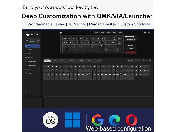 Keychron Q9 52-Key 40% Layout Enthusiast Mechanical Keyboard