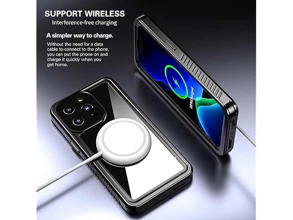 Hualele Magnetic iPhone 15 Pro Case