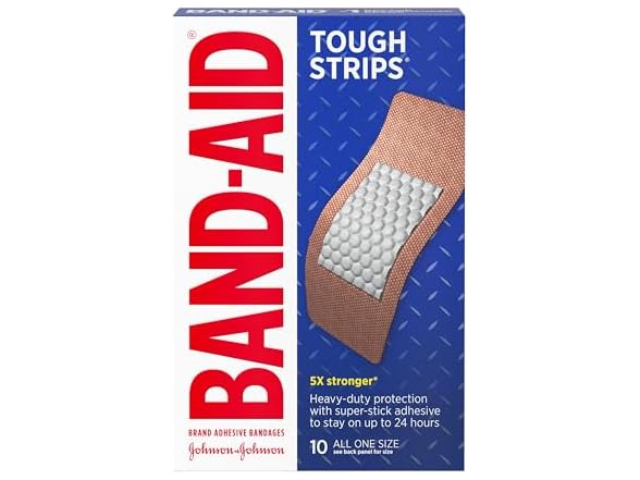 Band Aid Tough Strips Fabric Bandages XL 10ct