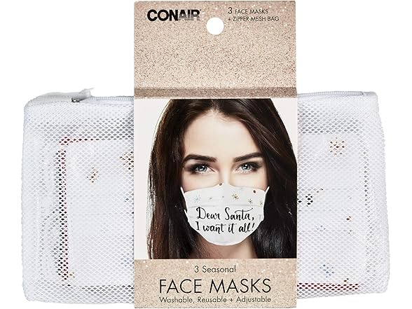 Allegro Allegro by Scunci Holiday Fun Face Masks