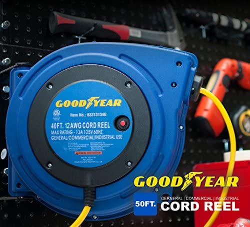 Goodyear Heavy Duty Cord Reel 40' 12AWG - Gallery 10