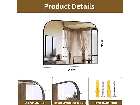 Wall Mounted Bathroom Mirror